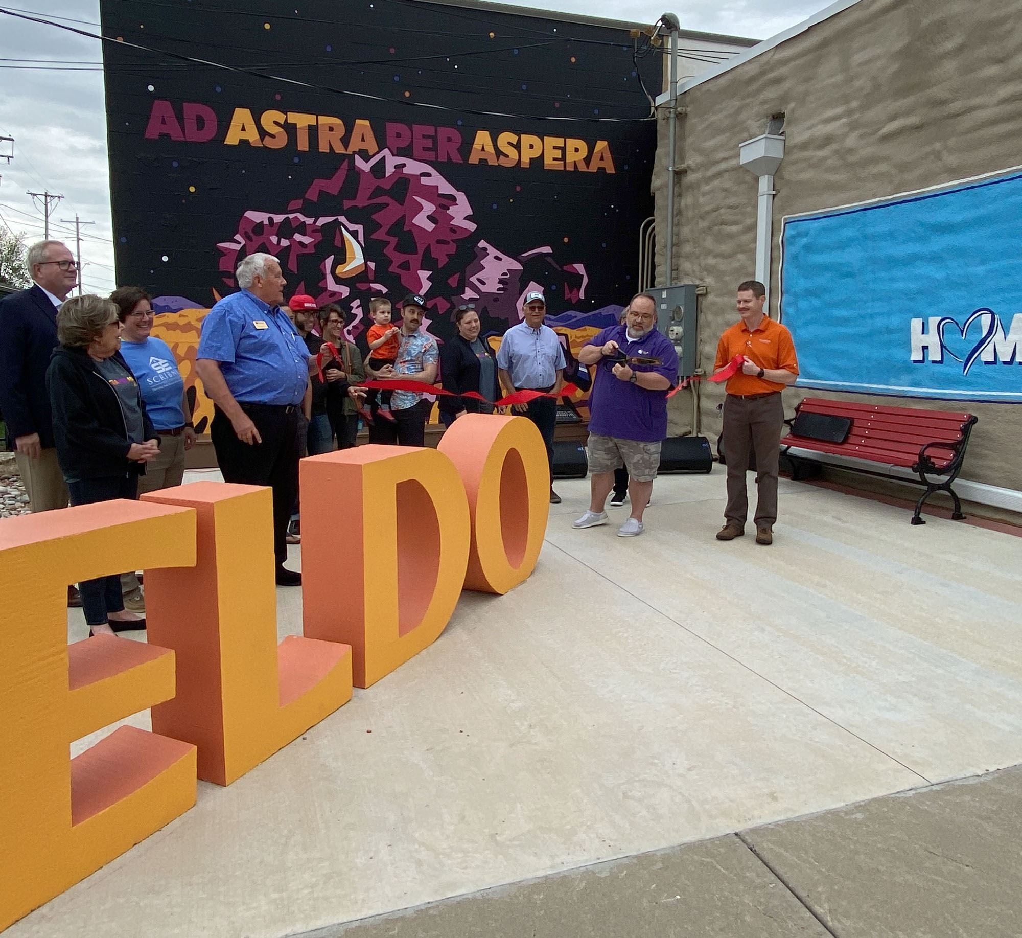 Mural Plaza Ribbon Cutting